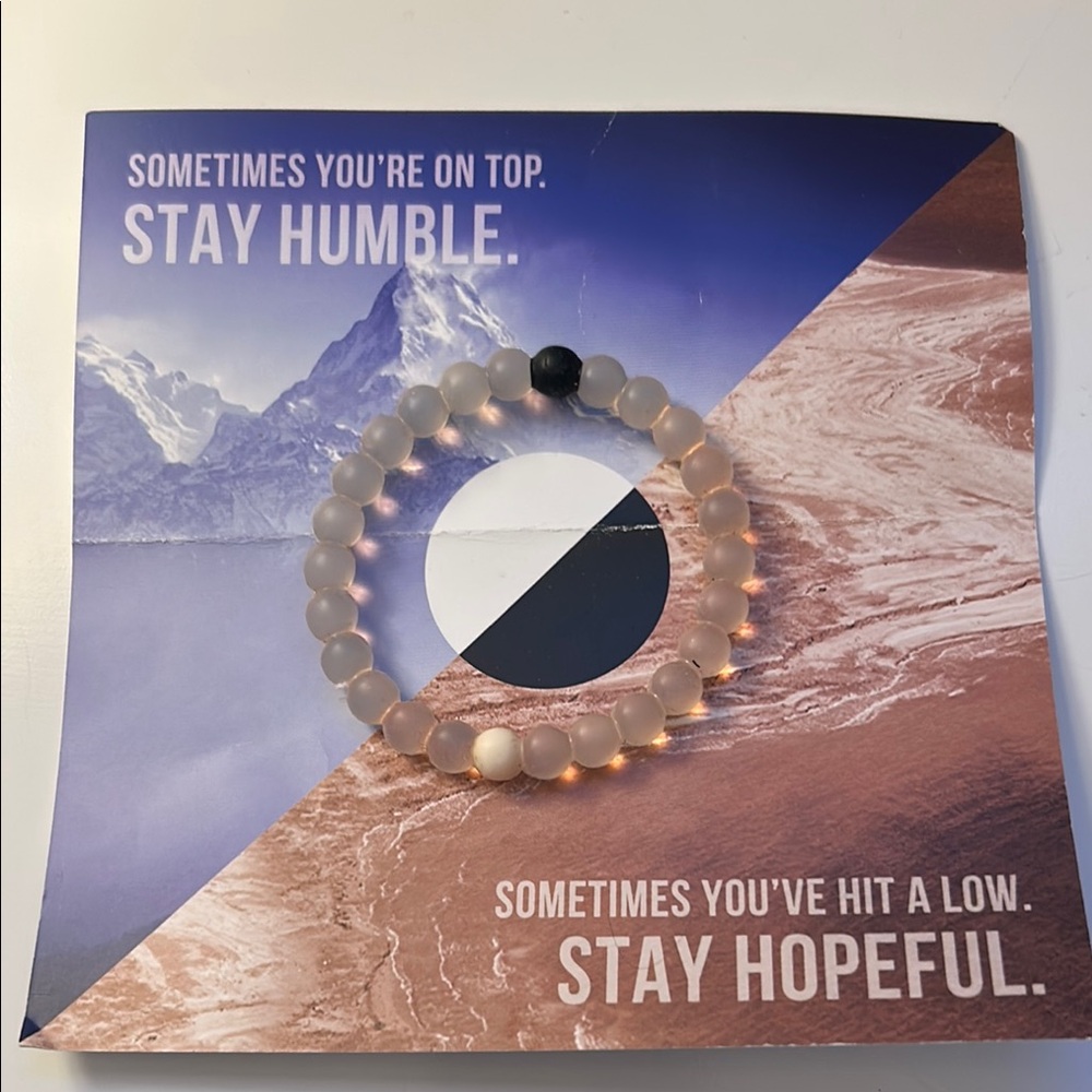 Lokai Black and White Beaded Bracelet